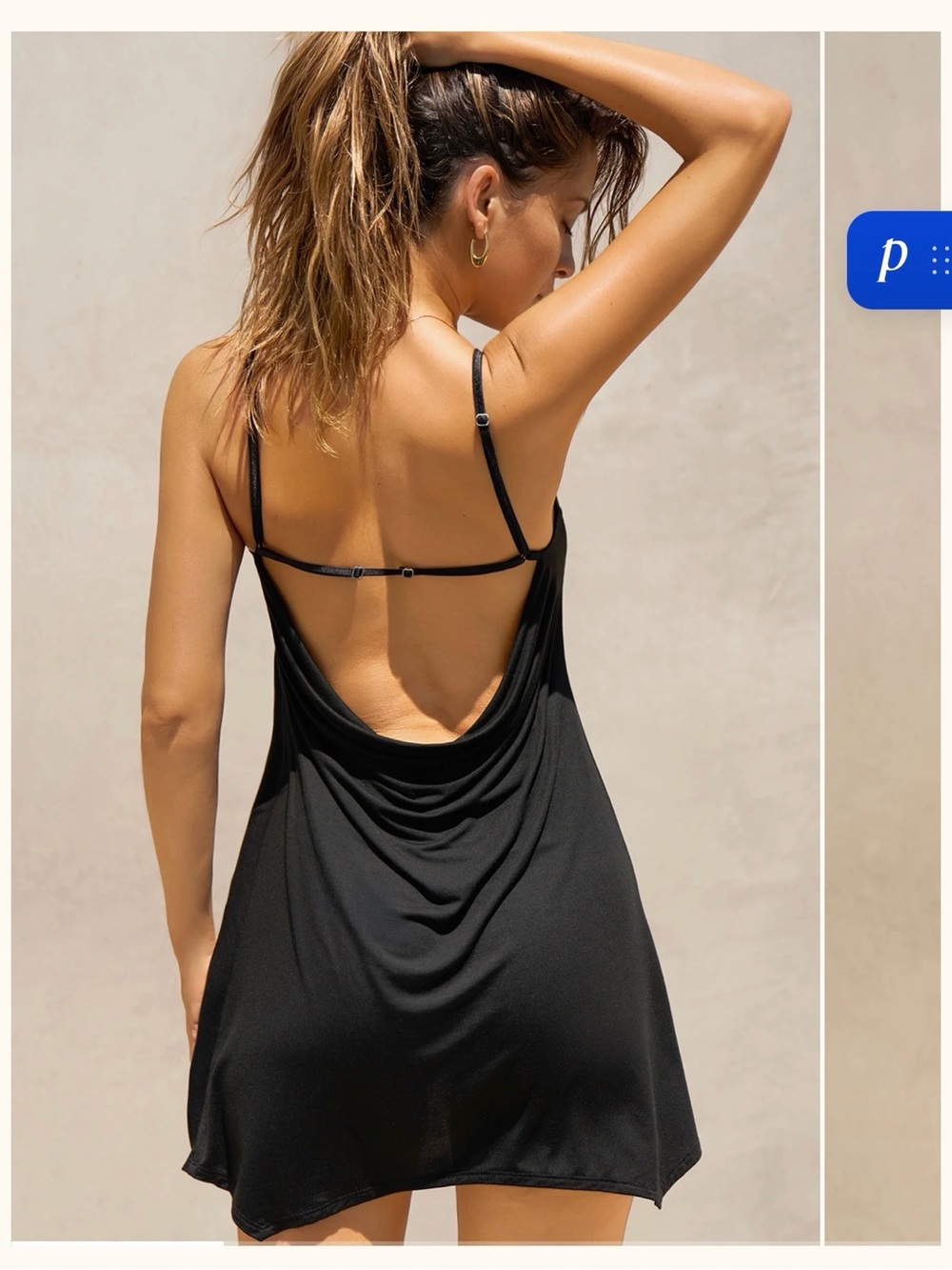 Joah Brown cowl back Mini dress